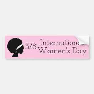 Autocollant De Voiture Journée internationale de la femme 8 mars