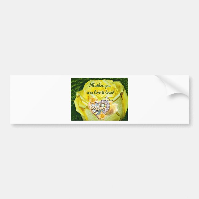 Autocollant De Voiture Joyeuse fête des Mères_ (Devant)