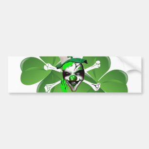 Autocollant De Voiture Joyeux clown de St Patrick