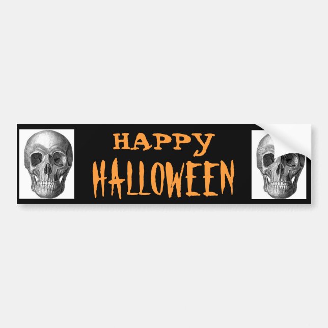 Autocollant De Voiture Joyeux Halloween (Devant)