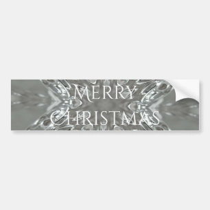 Autocollant De Voiture Joyeux Noël Star Antique Silver Grey