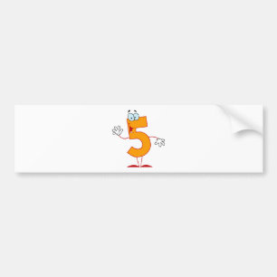 Autocollant De Voiture Joyeux numéro 5