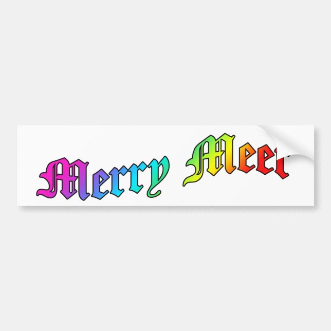 Autocollant De Voiture Joyeux rassemblement BumperSticker (Devant)