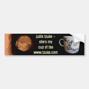 Autocollant De Voiture Judie Tzuke - tasse de chanson de thé - adhésif
