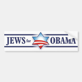 Autocollant De Voiture Juifs pour Obama