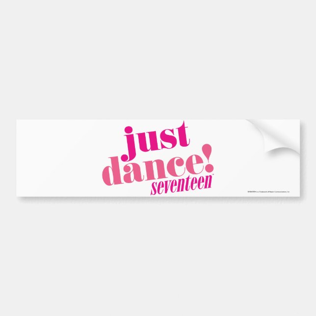 Autocollant De Voiture Juste danse - rose (Devant)