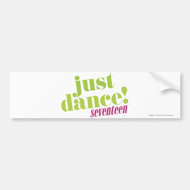 Autocollant De Voiture Juste danse - vert (Devant)