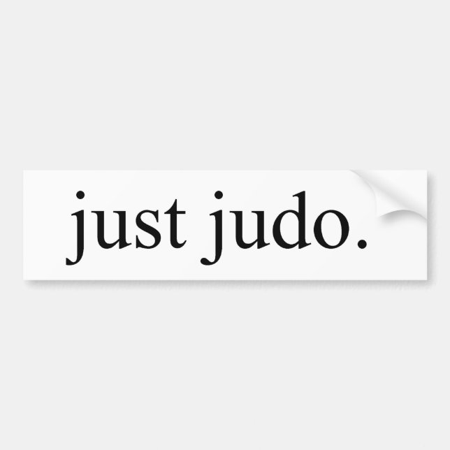 Autocollant De Voiture Juste judo (Devant)