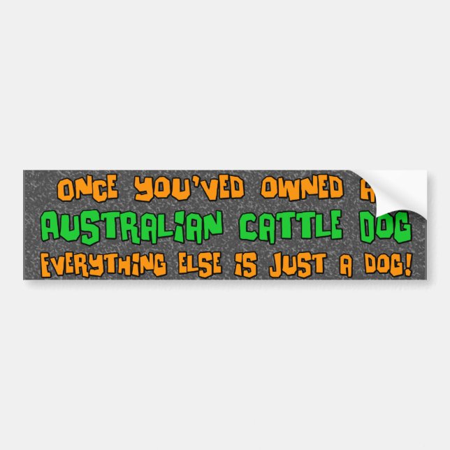 Autocollant De Voiture Juste un adhésif pour pare-chocs australien de (Devant)