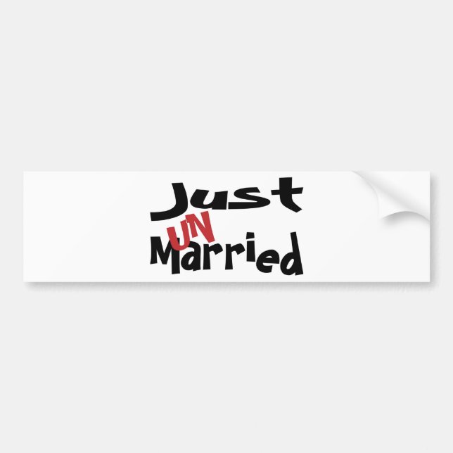 Autocollant De Voiture Juste Un Sticker Bumper Marié (Devant)