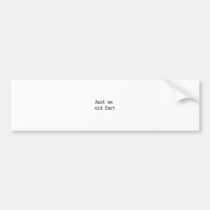 Autocollant De Voiture Juste un vieux con