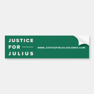 Autocollant De Voiture Justice pour Julius Jones Bumper Sticker