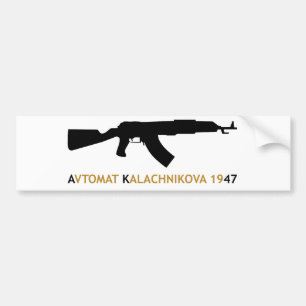 AUTOCOLLANT DE VOITURE ** KALACHNIKOV **