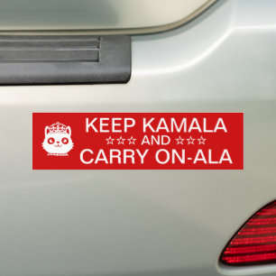 Autocollant De Voiture Kamala Harris 2024 Le Président Continue Calm