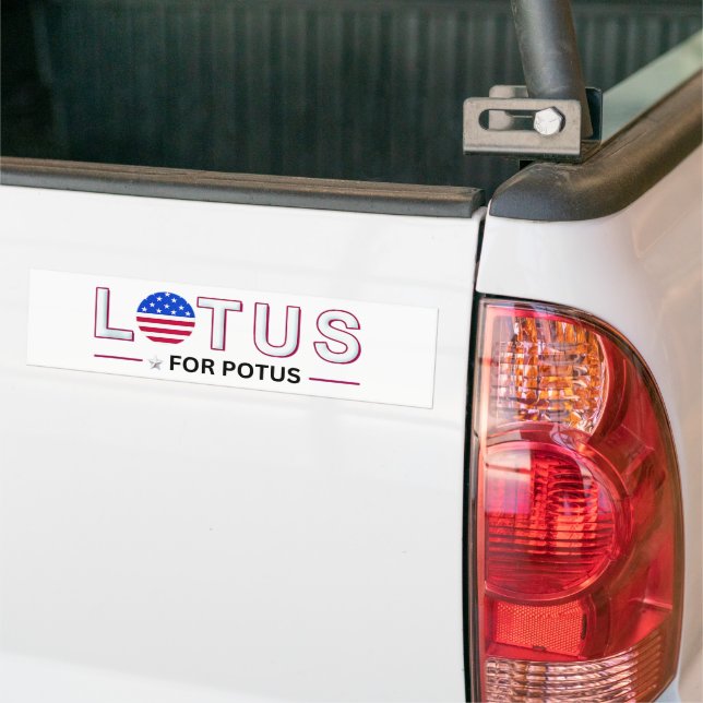 Autocollant De Voiture Kamala Harris 2024 Lotus pour Potus (Sur camion)