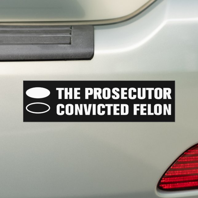 Autocollant De Voiture Kamala Harris 2024 Procureur contre Felon condamné (En voiture)