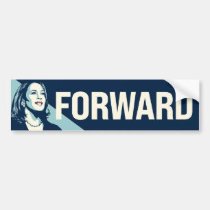 AUTOCOLLANT DE VOITURE KAMALA HARRIS EN AVANT