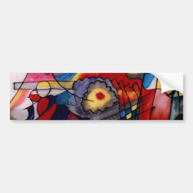 Autocollant De Voiture Kandinsky 1913 Peinture Abstraite (Devant)