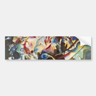 Autocollant De Voiture Kandinsky Composition VI Peinture Abstraite