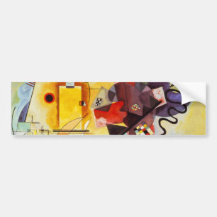 Autocollant De Voiture Kandinsky jaune bleu