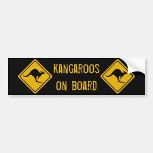 Autocollant De Voiture kangourous de 10 prochains kilomètres