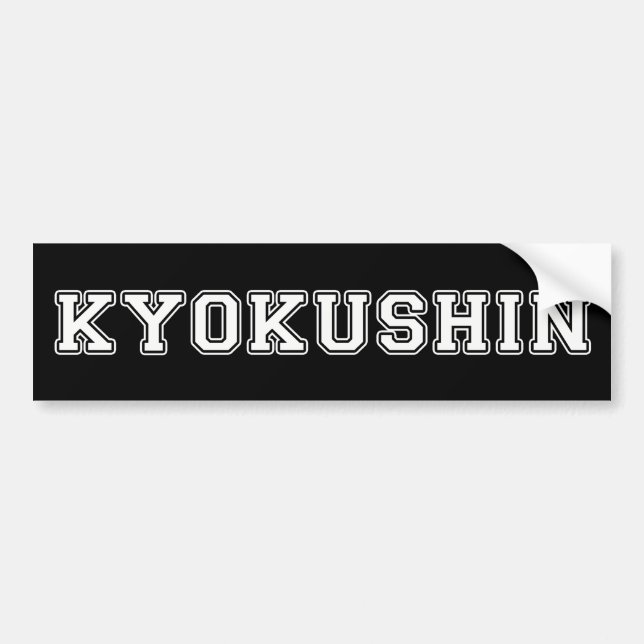 Autocollant De Voiture Karaté de Kyokushin (Devant)