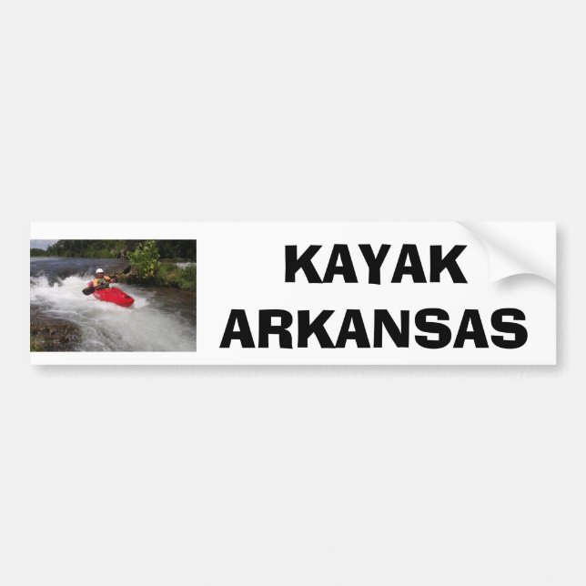 Autocollant De Voiture Kayak Arkansas (Devant)