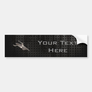 Autocollant De Voiture Kayaking ; Noir frais