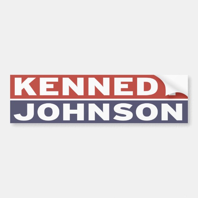 Autocollant De Voiture Kennedy/Johnson (Devant)