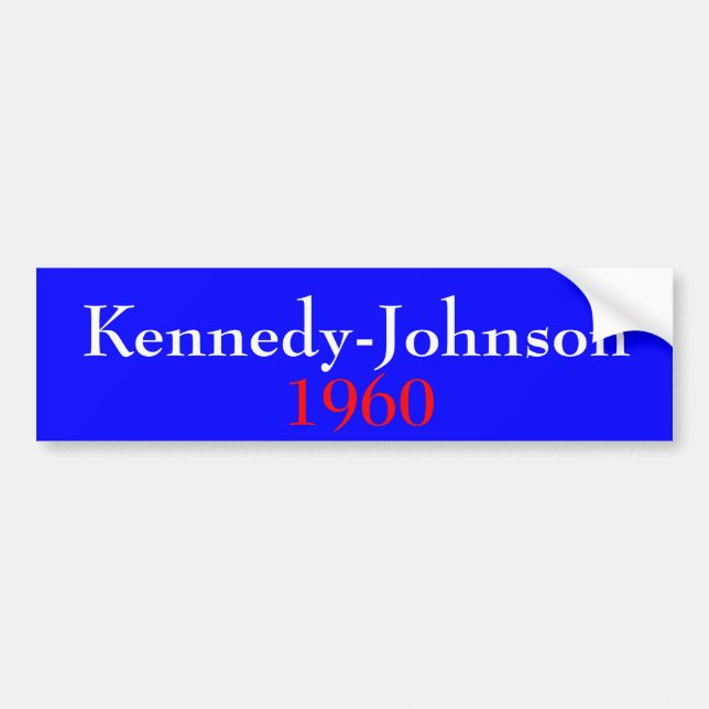 Autocollant De Voiture Kennedy-Johnson 1960 (Devant)