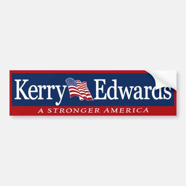 Autocollant De Voiture Kerry Edwards '04 John Kerry 2004 (Devant)