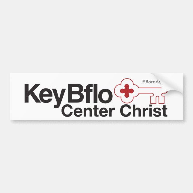Autocollant De Voiture Key Bflo Centre Christ #BornAgainBflo (Devant)
