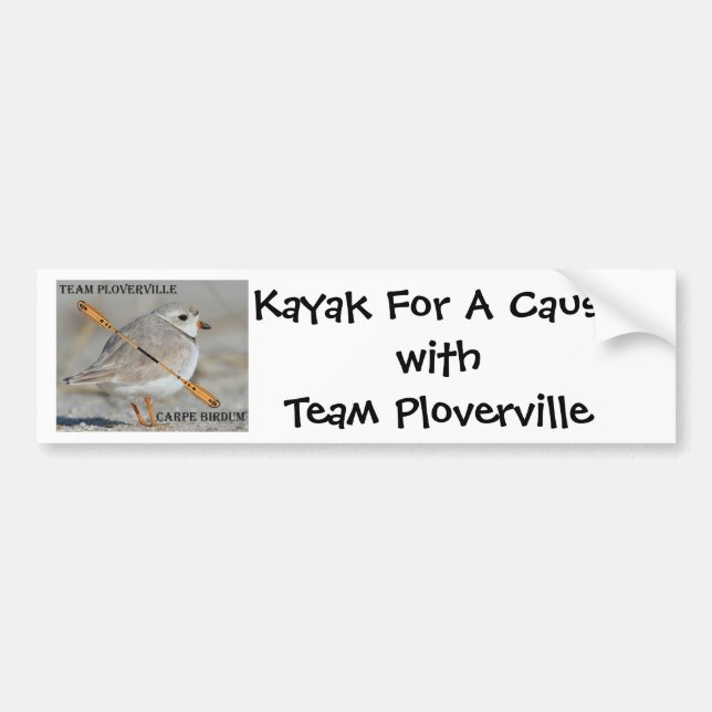 Autocollant De Voiture KFAC ! Kayak pour un withTeam Ploverville de cause (Devant)