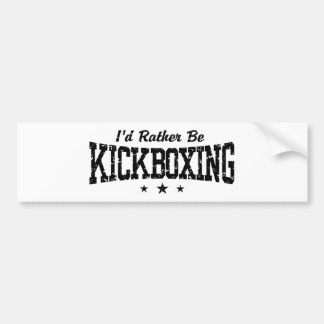 Autocollant De Voiture Kickboxing