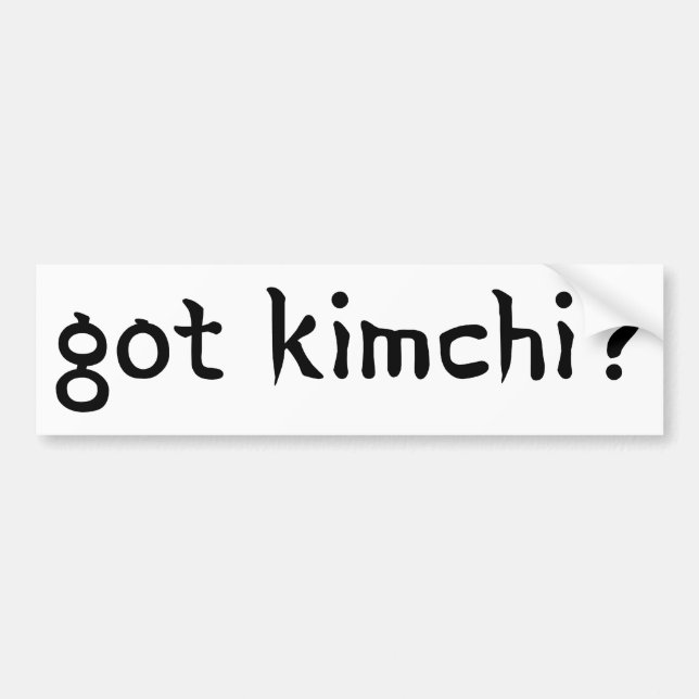 Autocollant De Voiture kimchi obtenu ? (Devant)