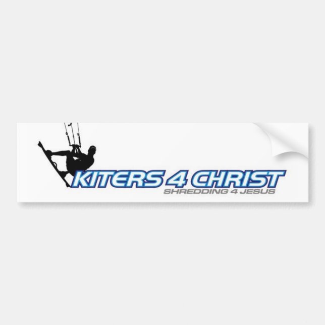 Autocollant De Voiture Kiters4Christ (Devant)