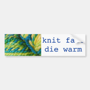 Autocollant De Voiture knit rapide - mourez chaud