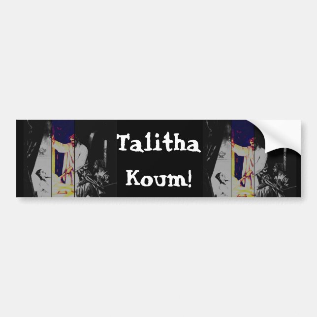 Autocollant De Voiture Koum de Talitha !  Marque 5-38 : 43 (Devant)