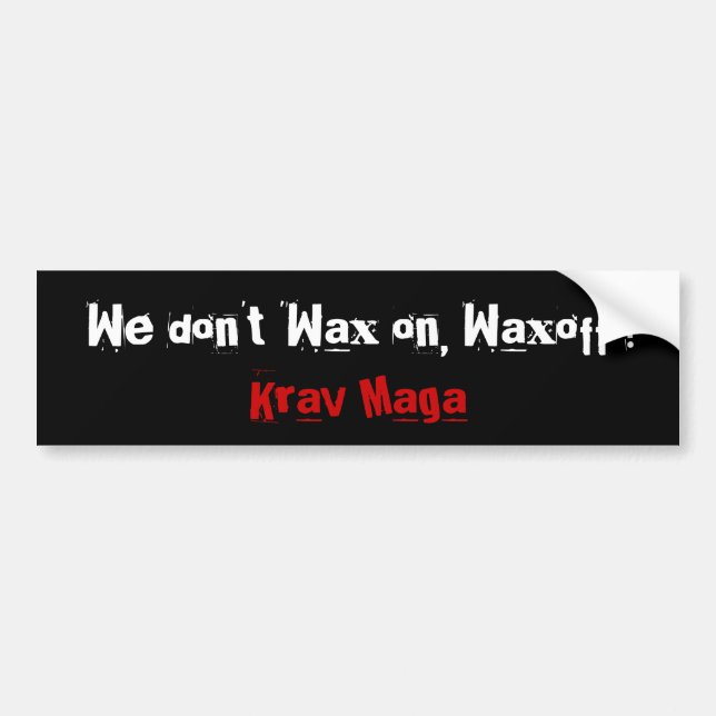 Autocollant De Voiture Krav Maga (Devant)