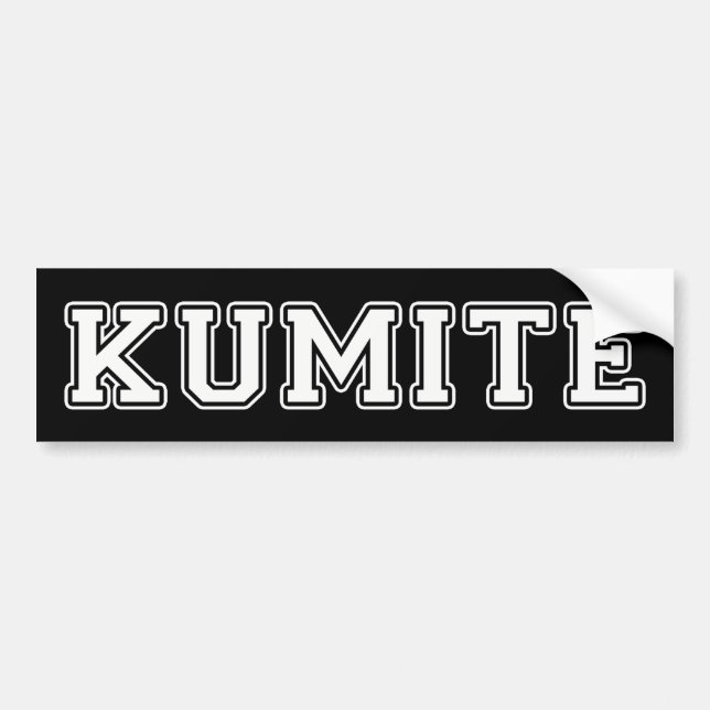 Autocollant De Voiture Kumite (Devant)