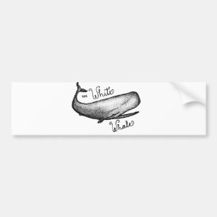 Autocollant De Voiture La baleine blanche