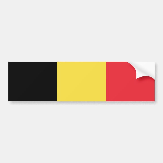 Autocollant De Voiture La Belgique/adhésif pour pare-chocs belge de (Devant)