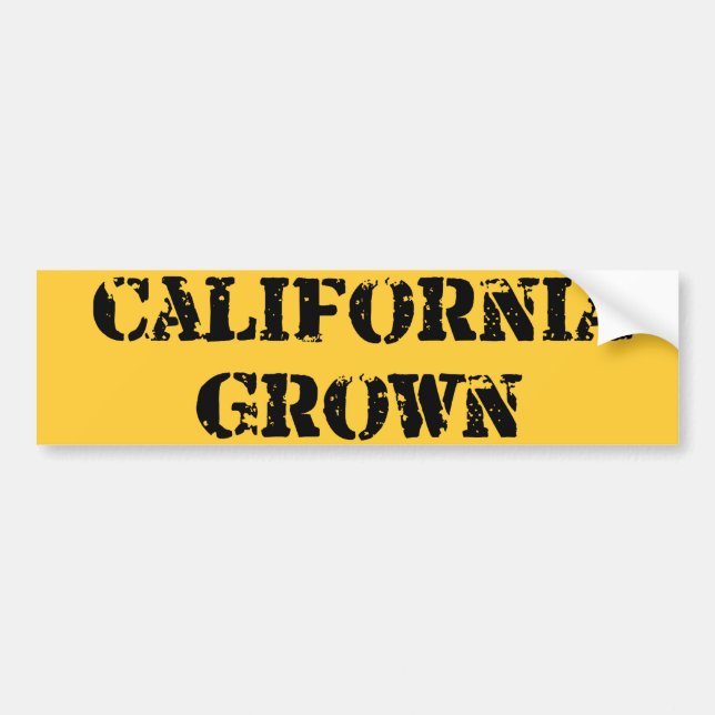 Autocollant De Voiture La Californie développée (Devant)