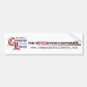 Autocollant De Voiture La campagne de Ron Paul pour la liberté la