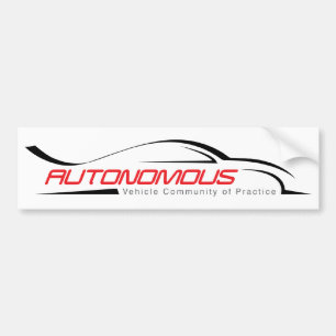 Autocollant De Voiture La Communauté de véhicule autonome de la pratiqu