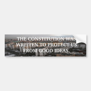 AUTOCOLLANT DE VOITURE LA CONSTITUTION A ÉTÉ ÉCRITE POUR PROTÉGER LES USA