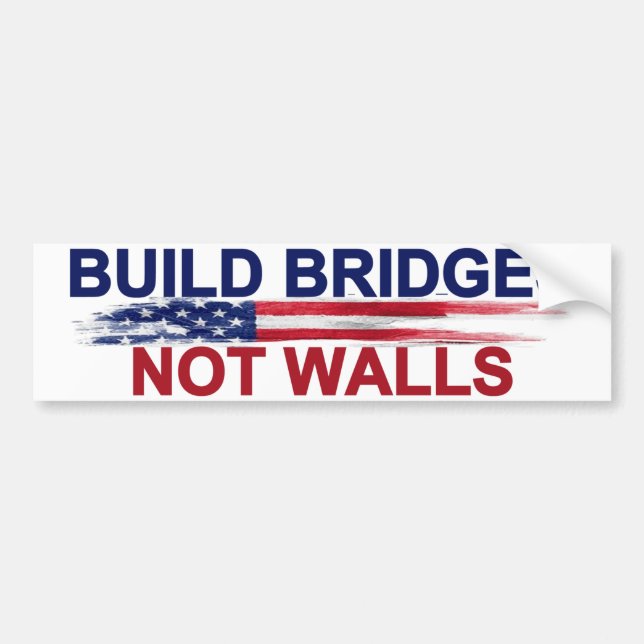 Autocollant De Voiture La construction jette un pont sur pas des murs (Devant)