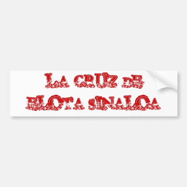 AUTOCOLLANT DE VOITURE LA CRUZ DE ELOTA SINALOA (Devant)