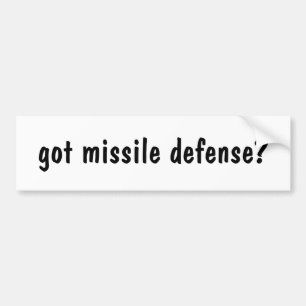 Autocollant De Voiture la défense obtenue de missile ?