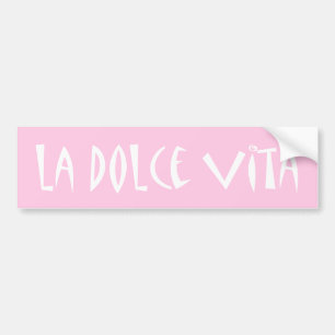 Autocollant De Voiture La Dolce Vita Choisissez Votre Couleur